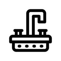 sink line icon. vector icon for your website, mobile, presentation, and logo design.