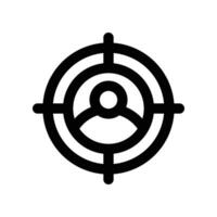target audience line icon. vector icon for your website, mobile, presentation, and logo design.
