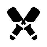 paddle solid icon. vector icon for your website, mobile, presentation, and logo design.