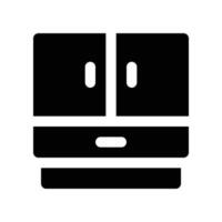 cabinet solid icon. vector icon for your website, mobile, presentation, and logo design.
