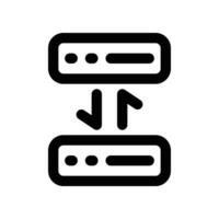 server transfer line icon. vector icon for your website, mobile, presentation, and logo design.