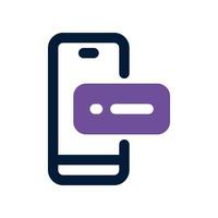 mobile server dual tone icon. vector icon for your website, mobile, presentation, and logo design.