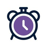 alarm dual tone icon. vector icon for your website, mobile, presentation, and logo design.