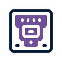 ethernet port dual tone icon. vector icon for your website, mobile, presentation, and logo design.