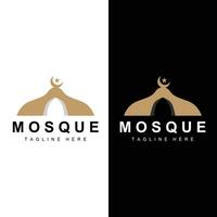 Mosque Logo Vector Symbol Illustration Design