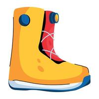 Trendy Snowboard Boot vector