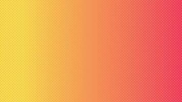 a yellow and orange background with a dot pattern video