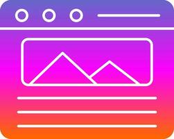 Landing Page Vector Icon Design