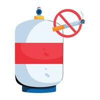 Trendy No Smoking vector