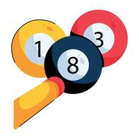 Trendy Billiard Game vector