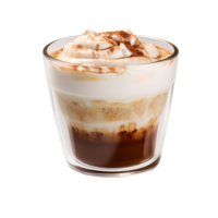 macchiato coffee isolated on transparent background AI Generative png