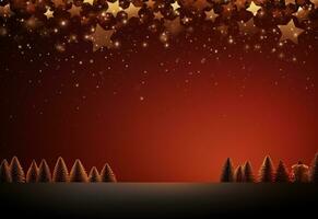 Ai generative Christmas background with negative space realistic image ultra hd high design very detailed photo