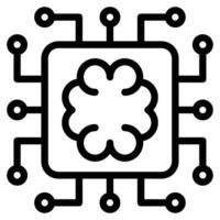 Machine learning icon vector