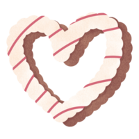 cuore cartone animato dolce caramella forno png