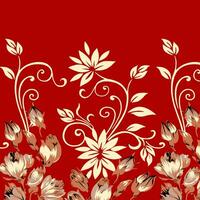 floral abstract pattern suitable for textile and printing needs vector