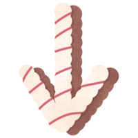 Arrow cartoon sweet candy bakery png