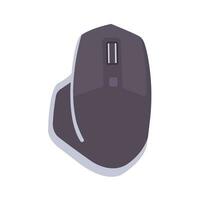 Gaming Mouse Flat Illustration. Clean Icon Design Element on Isolated White Background vector