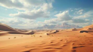 The vast allure of a wide angle desert landscape, truly magical and captivating photo