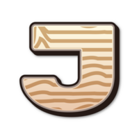 J letter Wood alphabet Style Wooden typography png