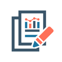 Bericht png Symbol prüfen Daten Analytik Überwachung groß Daten Analyse enthält Datenbank