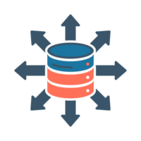 Research Data Png analytics icon monitoring Big data analysis Containing database