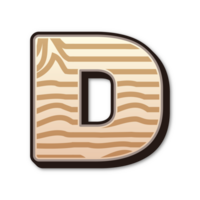 d letter Wood alphabet Style Wooden typography png