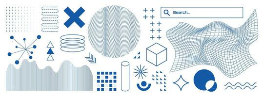 Collection trendy vector geometric shapes. Geometric shapes set. Elements for web