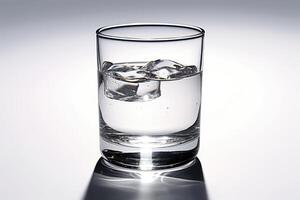 hiper realista calidad de un vaso de agua ai generado foto