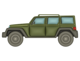 3d Jeep auf ein transparent Hintergrund png