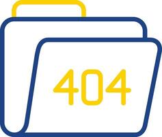 404 Error Vector Icon Design