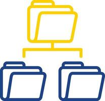 Folder Sharing Vector Icon Design