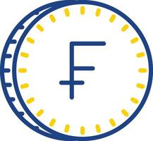 Swiss Franc Vector Icon Design