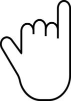 Gestures fingers hand, palm, icons pointers middle finger gesture vector