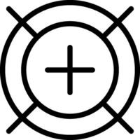 Calibration icon circle ring crosses  alignment fine adjustment calibration vector