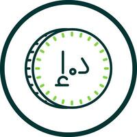 uae dirham vector icono diseño