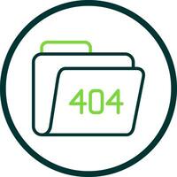 404 Error Vector Icon Design
