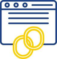 Backlinks Vector Icon Design