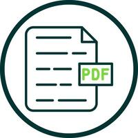 pdf documento vector icono diseño