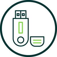 Pendrive Vector Icon Design