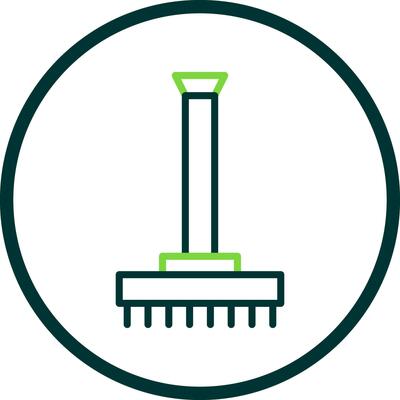 Rake Vector Icon Design