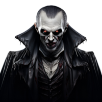 Realistic Style Halloween Vampire No Background Perfect for Print on Demand Merchandise AI Generative png