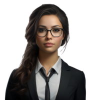 Beautiful Female Secretary Office Lady Office Girl Office Secretary No Background Perfect for Print on Demand AI Generative png