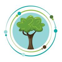 árbol ambiente naturaleza vector ilustración gráfico icono