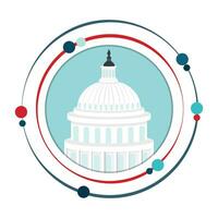 Capitol building vector illustration graphic icon