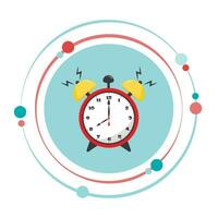 Alarm clock vector illustration graphic icon