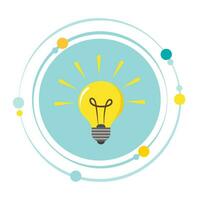 Light bulb vector illustration graphic icon