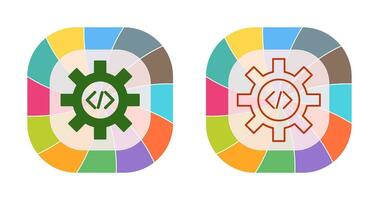 Unique Code Optimization Vector Icon