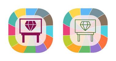 Diamond Exhibit Vector Icon