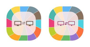 icono de vector de sistemas compartidos únicos