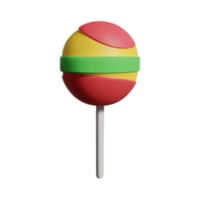 lolly 3d renderen icoon illustratie png